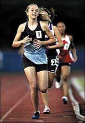 Katie Hayes significantly improves acceleration burst speed for soccer, and wins the mile in her state as a high school sophomore